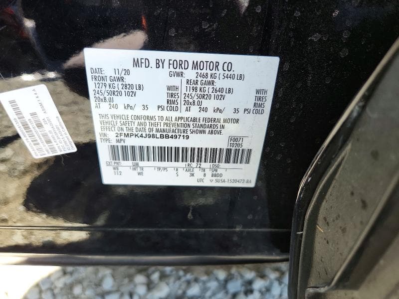 2020 FORD EDGE SEL 14