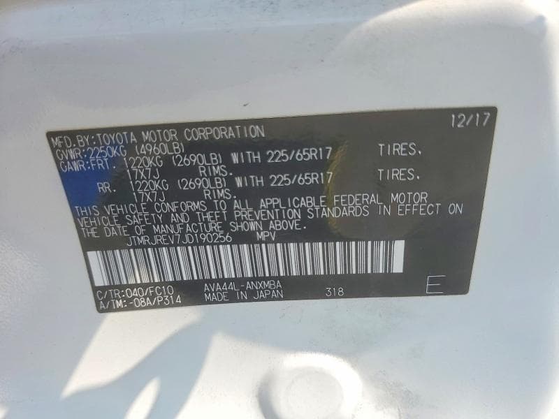 2018 TOYOTA RAV4 HYBRID XLE 13