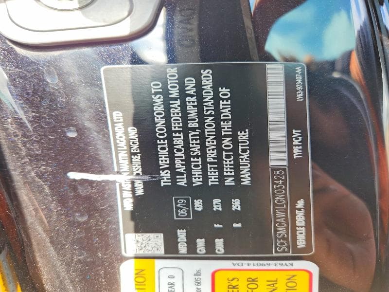 2020 ASTON MARTIN VANTAGE 13