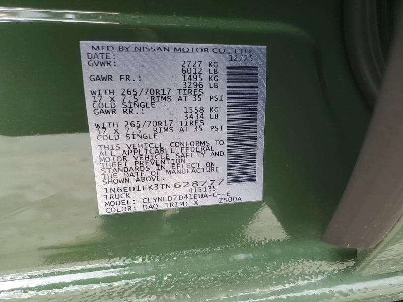 2026 NISSAN FRONTIER PRO-4X 13