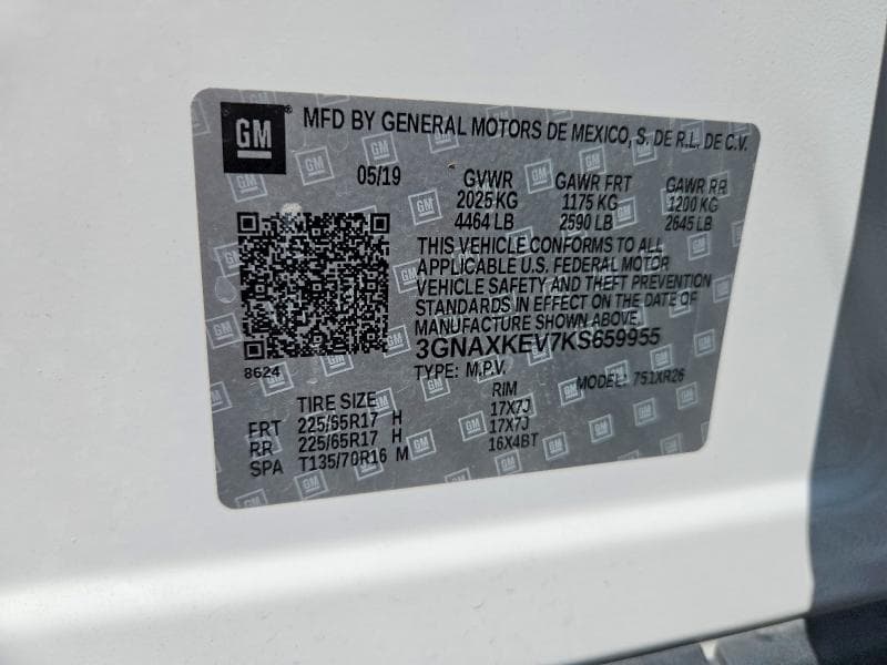 2019 CHEVROLET EQUINOX LT 12
