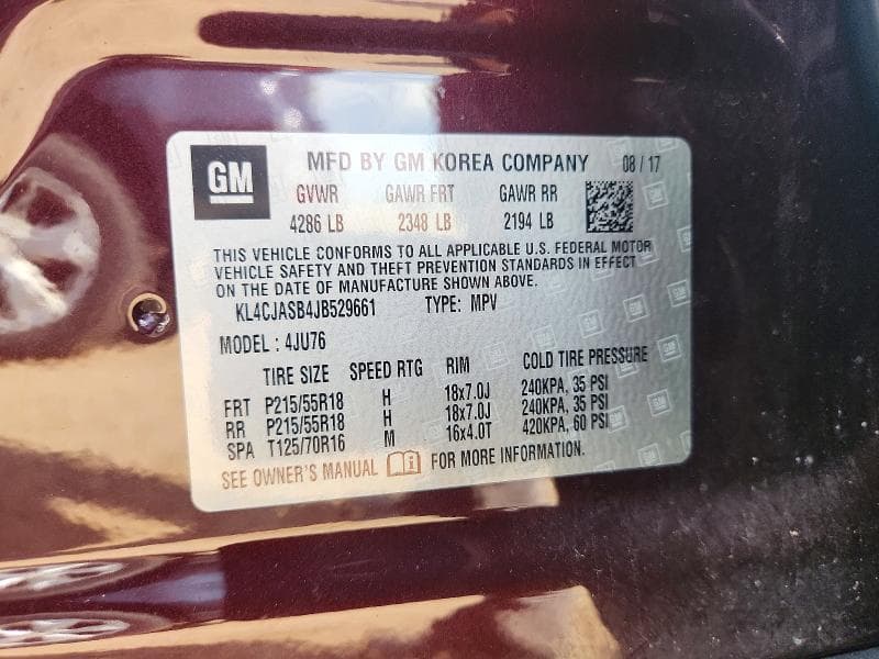 2018 BUICK ENCORE PREFERRED 12