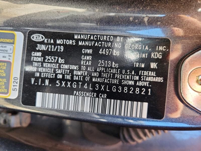 2020 KIA OPTIMA LX 12