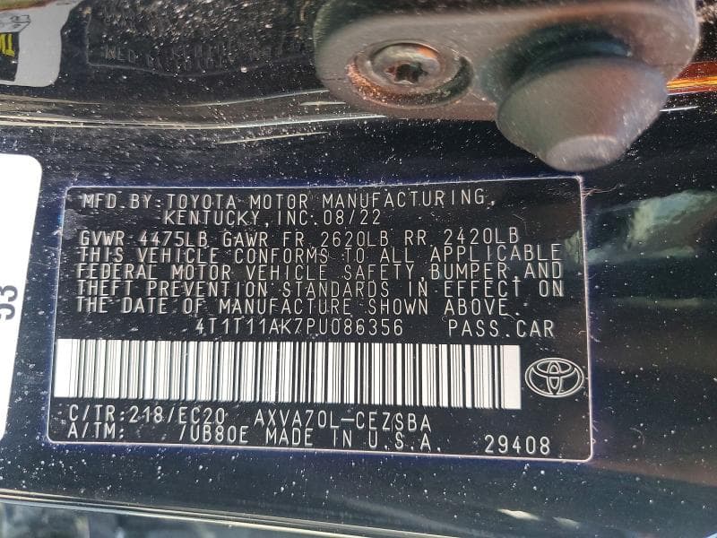 2023 TOYOTA CAMRY SE NIGHTSHADE 12