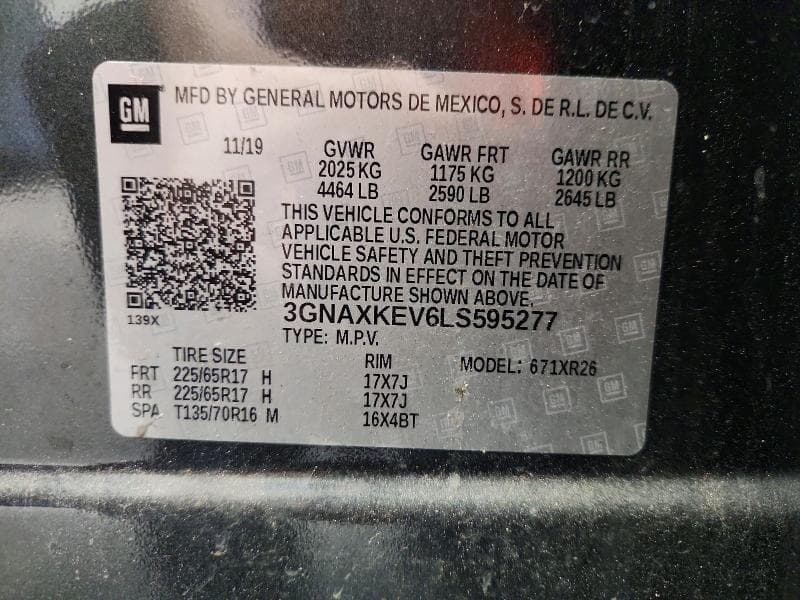 2020 CHEVROLET EQUINOX LT 13