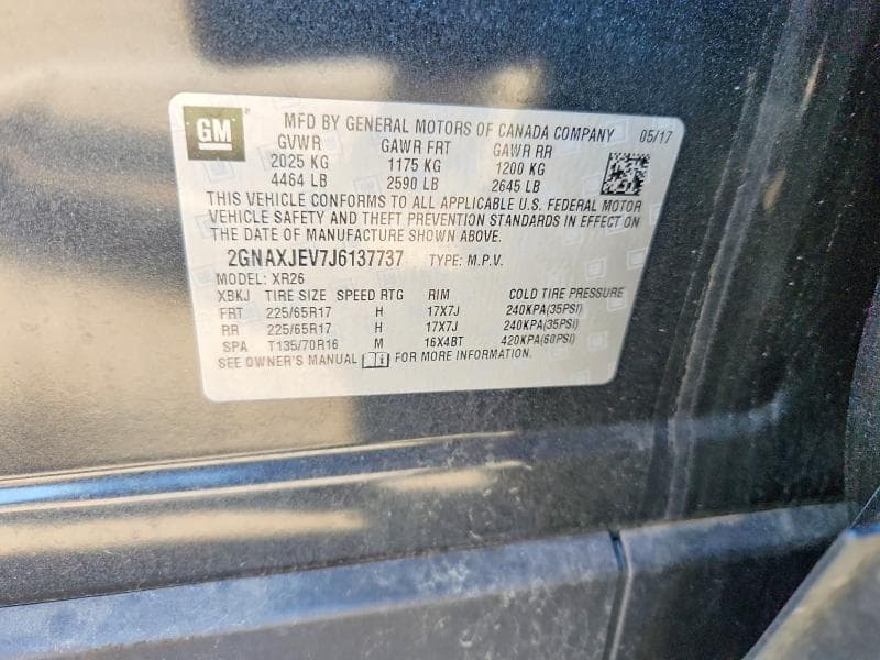 2018 CHEVROLET EQUINOX LT 13