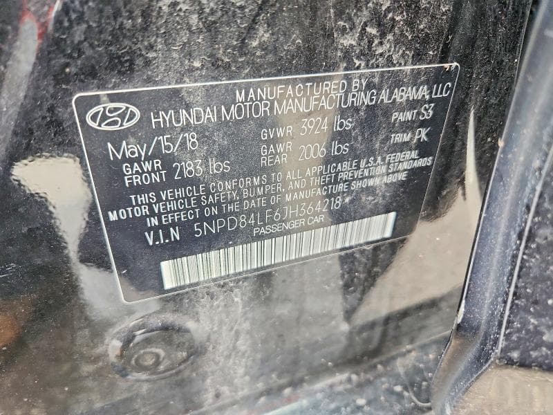 2018 HYUNDAI ELANTRA SEL 13