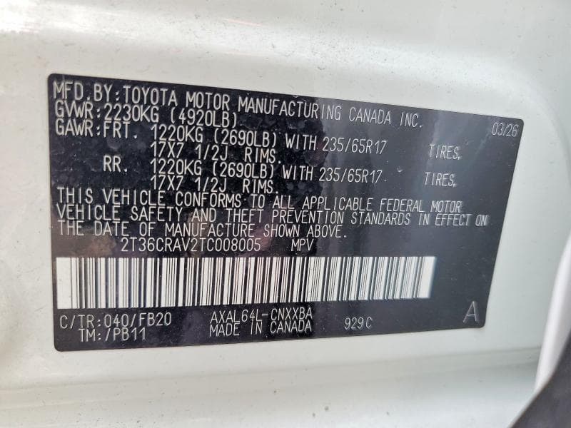 2026 TOYOTA RAV4 LE 13