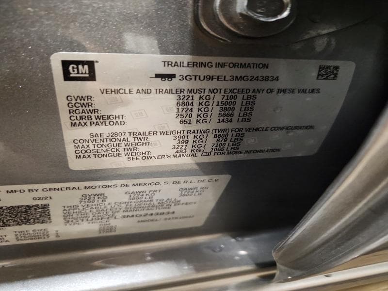 2021 GMC SIERRA K1500 DENALI 12