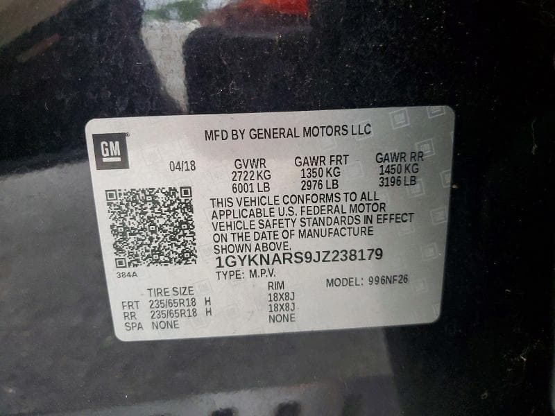 2018 CADILLAC XT5 13