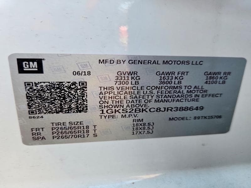 2018 GMC YUKON SLT 13