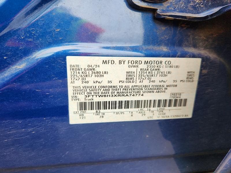 2024 FORD MAVERICK XLT 12