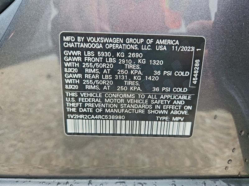 2024 VOLKSWAGEN ATLAS SE 13