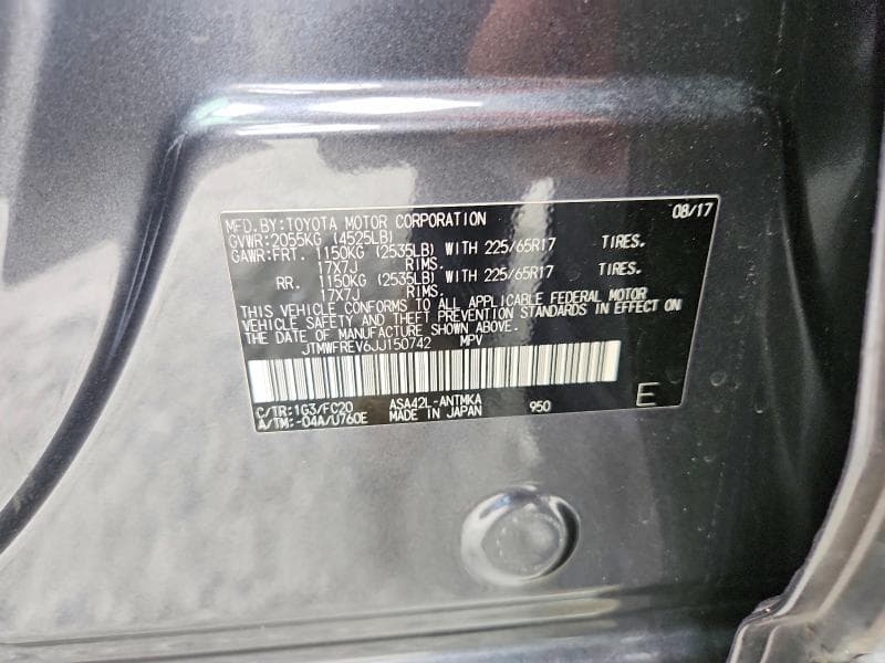 2018 TOYOTA RAV4 XLE 13