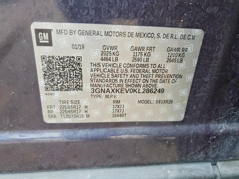 2019 CHEVROLET EQUINOX LT 13