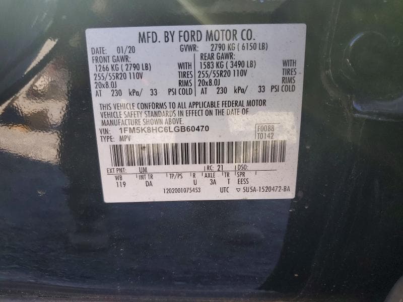 2020 FORD EXPLORER PLATINUM 26