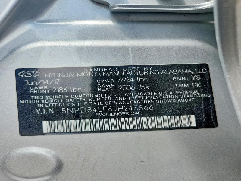 2018 HYUNDAI ELANTRA SEL 12