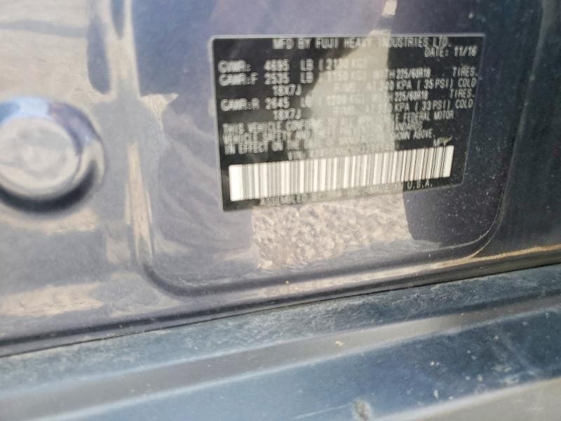2017 SUBARU OUTBACK 2.5I LIMITED 13