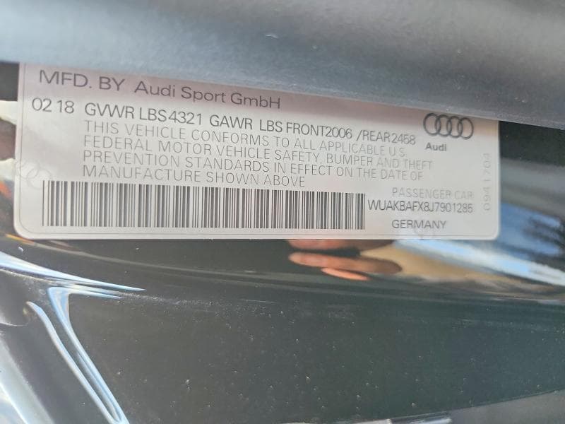 2018 AUDI R8 5.2 PLUS QUATTRO 13
