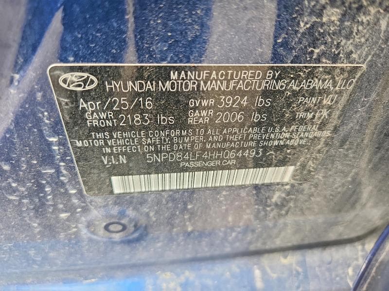 2017 HYUNDAI ELANTRA SE 12