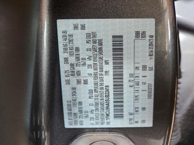 2025 FORD ESCAPE ST LINE SELECT 13