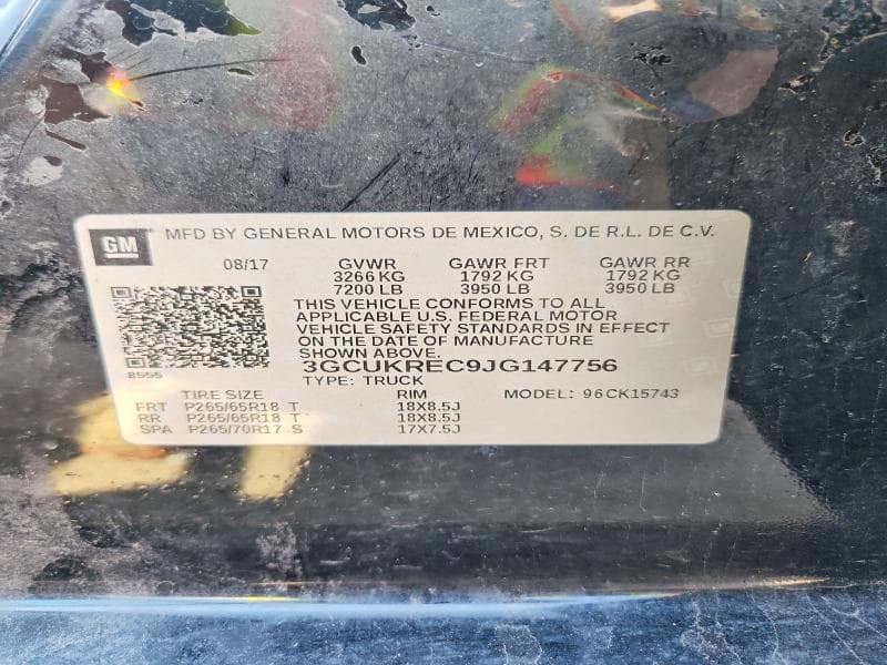 2018 CHEVROLET SILVERADO K1500 LT 12