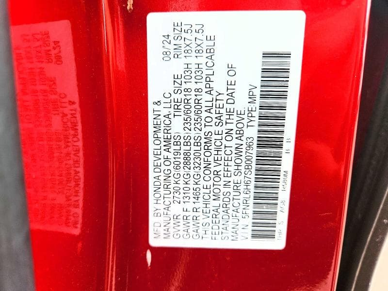 2025 HONDA ODYSSEY EXL 13