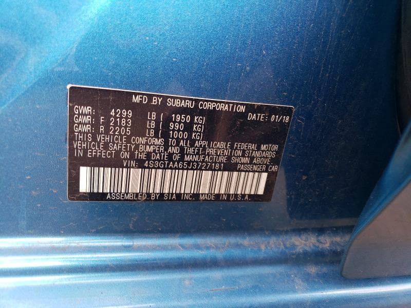 2018 SUBARU IMPREZA 12