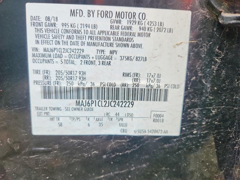 2018 FORD ECOSPORT 12