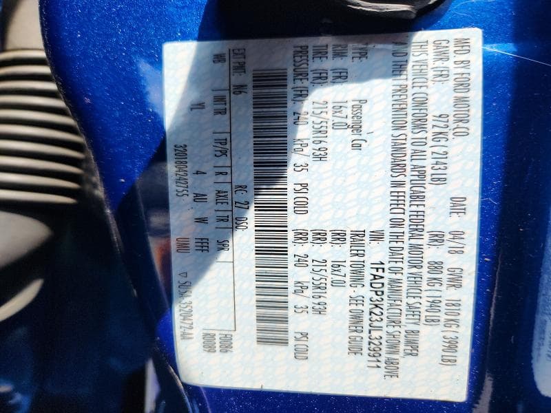 2018 FORD FOCUS SE 12