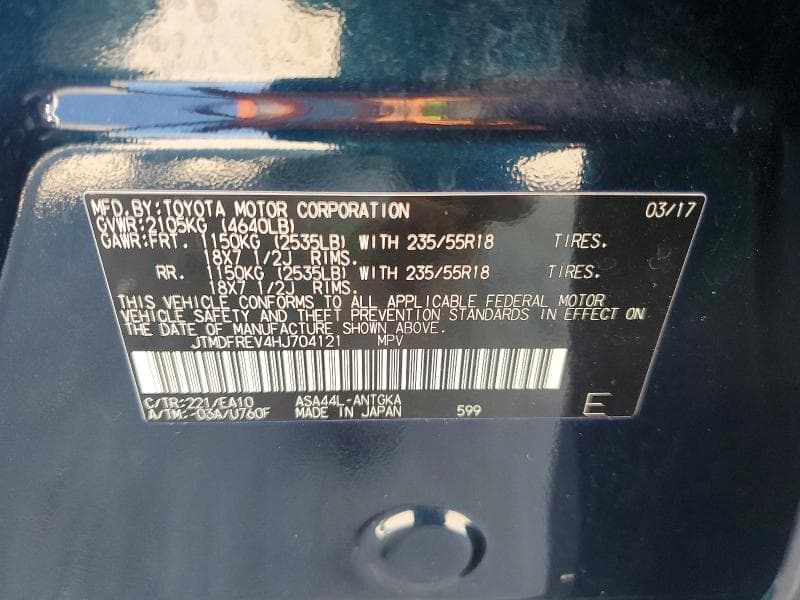 2017 TOYOTA RAV4 LIMITED 13