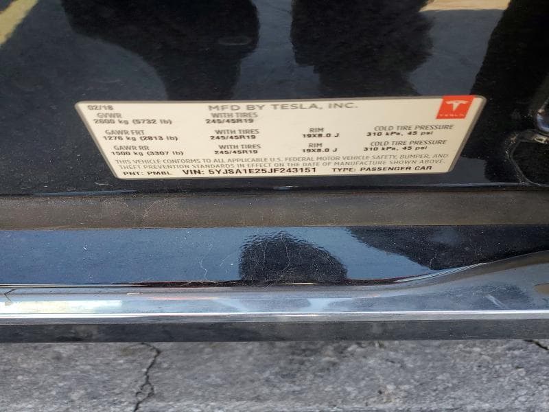 2018 TESLA MODEL S 12