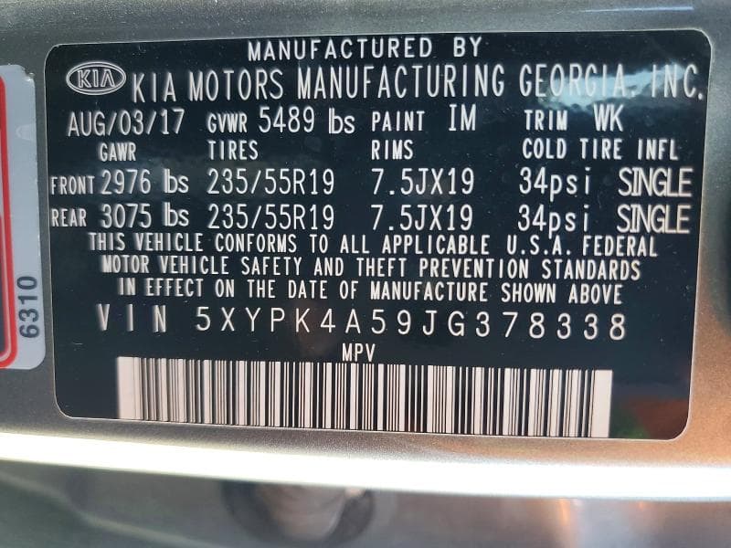 2018 KIA SORENTO SX V6 13
