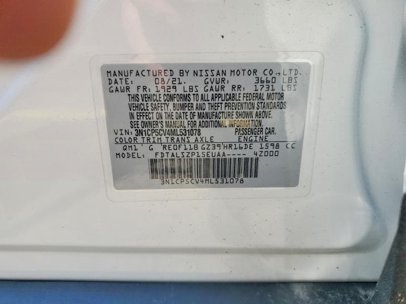 2021 NISSAN KICKS SV 13