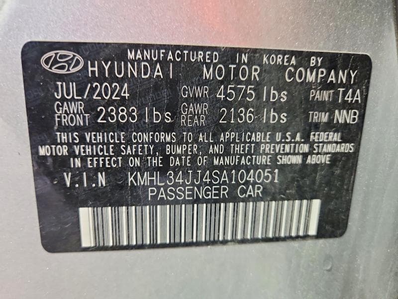 2025 HYUNDAI SONATA HYBRID SEL 12