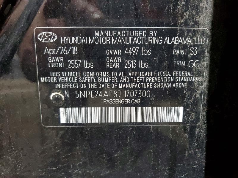 2018 HYUNDAI SONATA SE 12