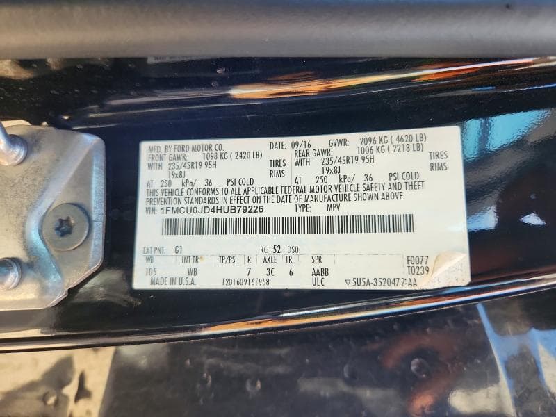 2017 FORD ESCAPE TITANIUM 13