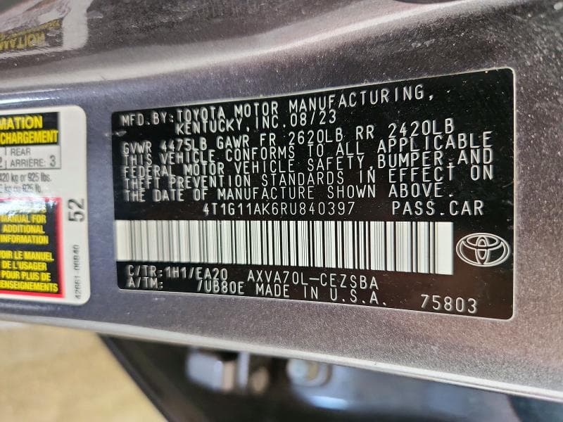 2024 TOYOTA CAMRY SE 13