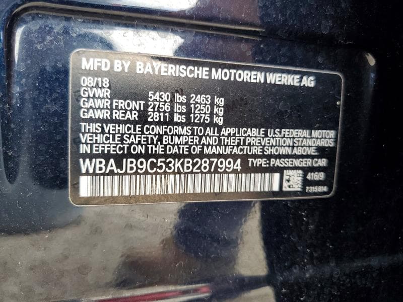 2019 BMW M550XI 12