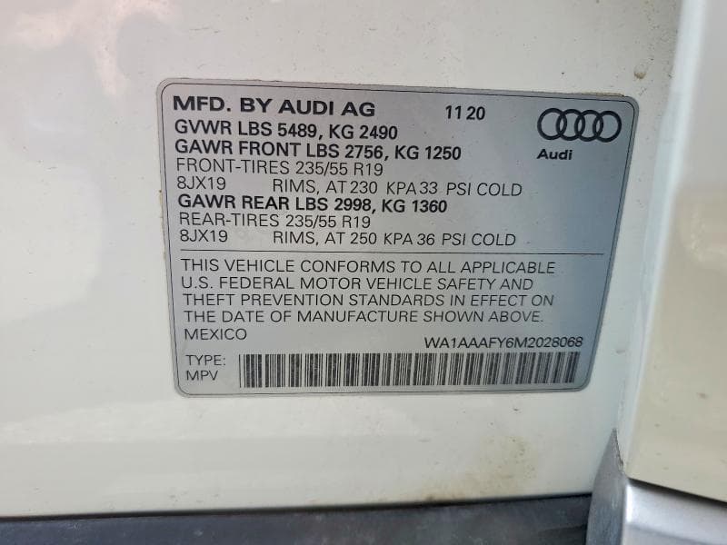 2021 AUDI Q5 PREMIUM 13