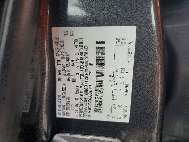 2018 FORD ESCAPE TITANIUM 14