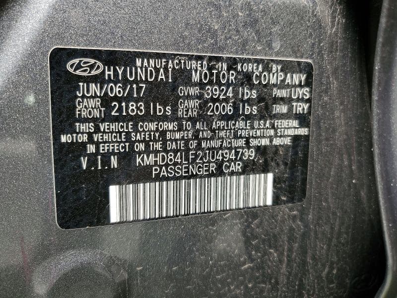 2018 HYUNDAI ELANTRA VALUE EDITION 13