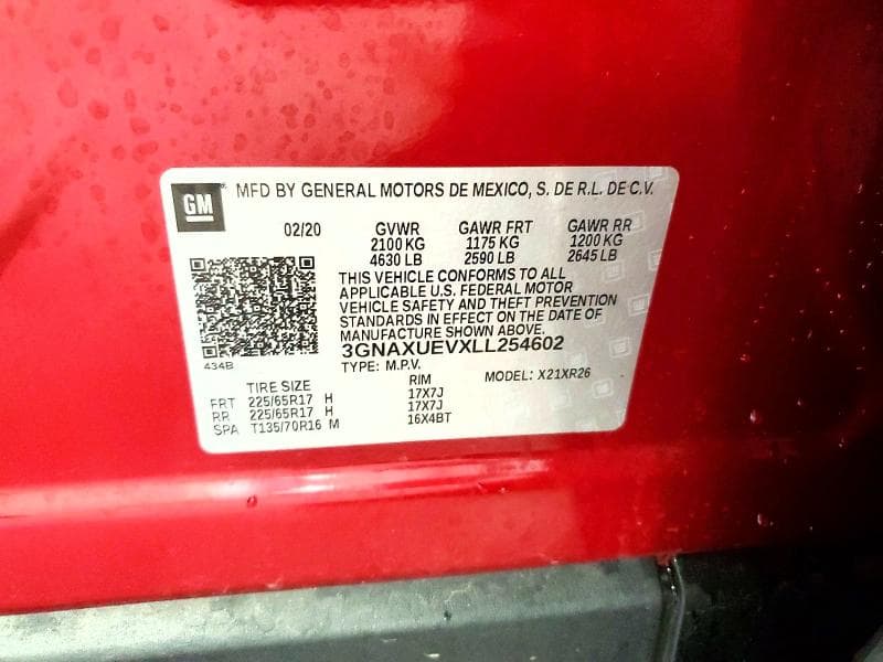 2020 CHEVROLET EQUINOX LT 13