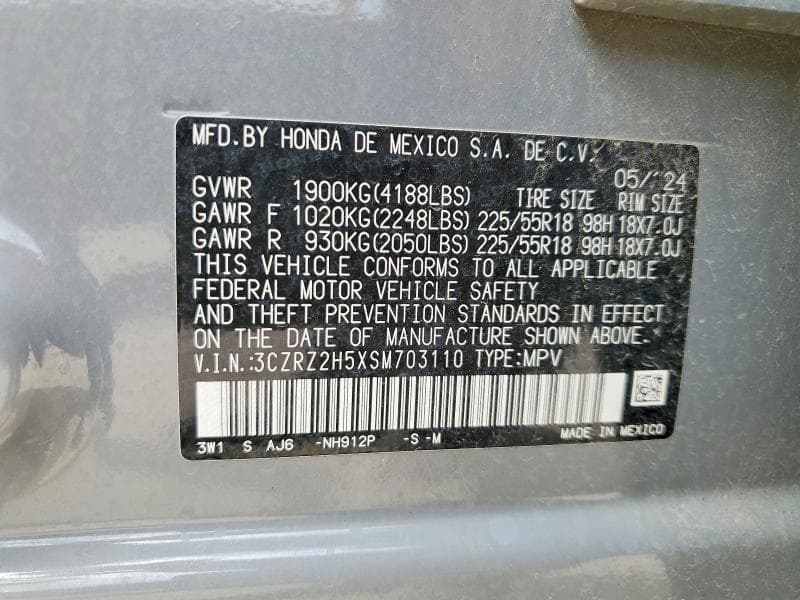 2025 HONDA HR-V SPORT 12