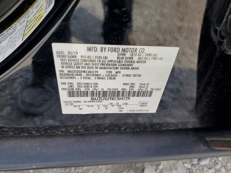 2019 FORD ECOSPORT SE 13