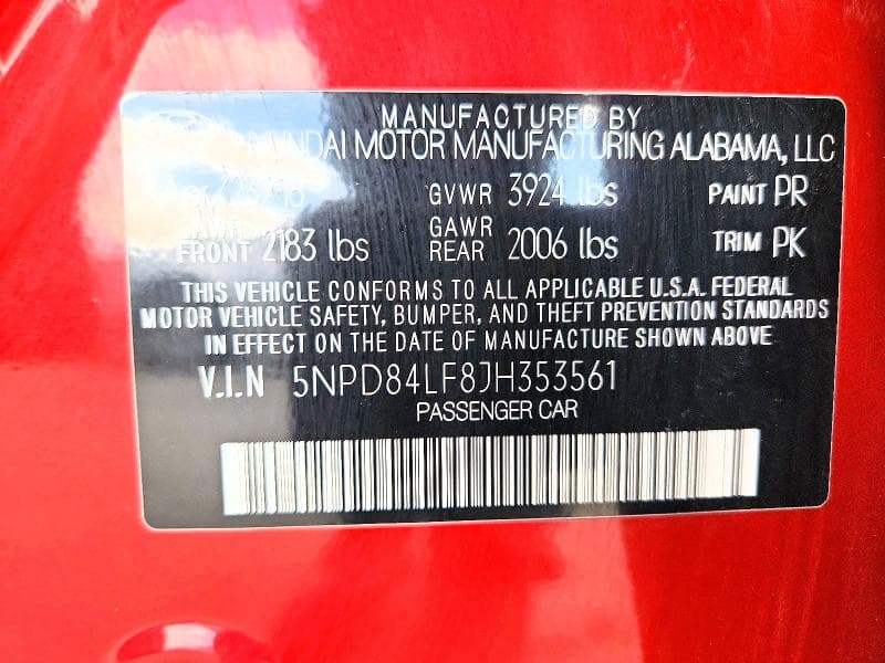 2018 HYUNDAI ELANTRA SEL 12