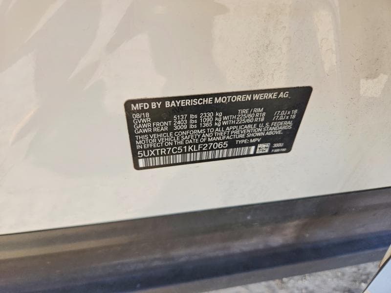 2019 BMW X3 SDRIVE30I 13