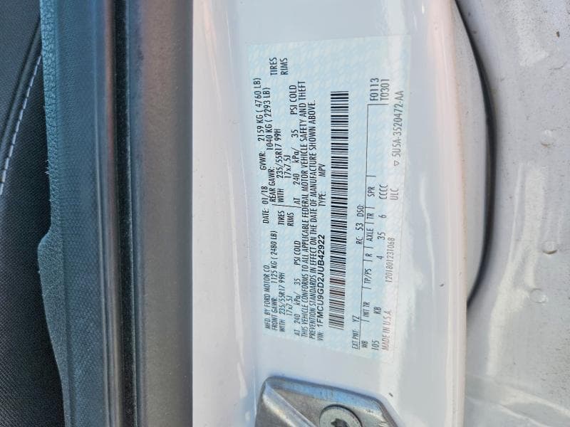 2018 FORD ESCAPE SE 13
