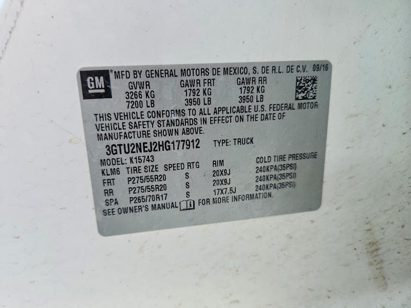 2017 GMC SIERRA K1500 SLT 12
