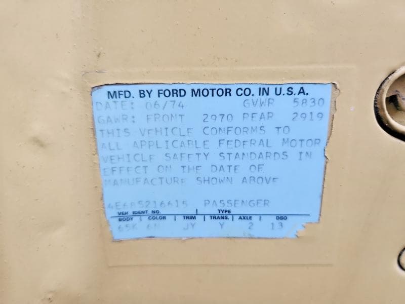 1974 FORD LTD 12